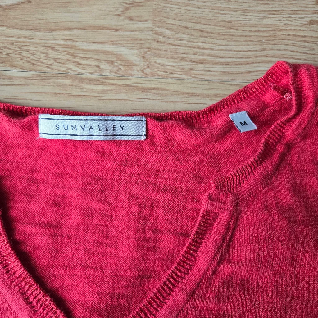 Bonito suéter Sun Valley rojo para mujer talla 38 – photo 3